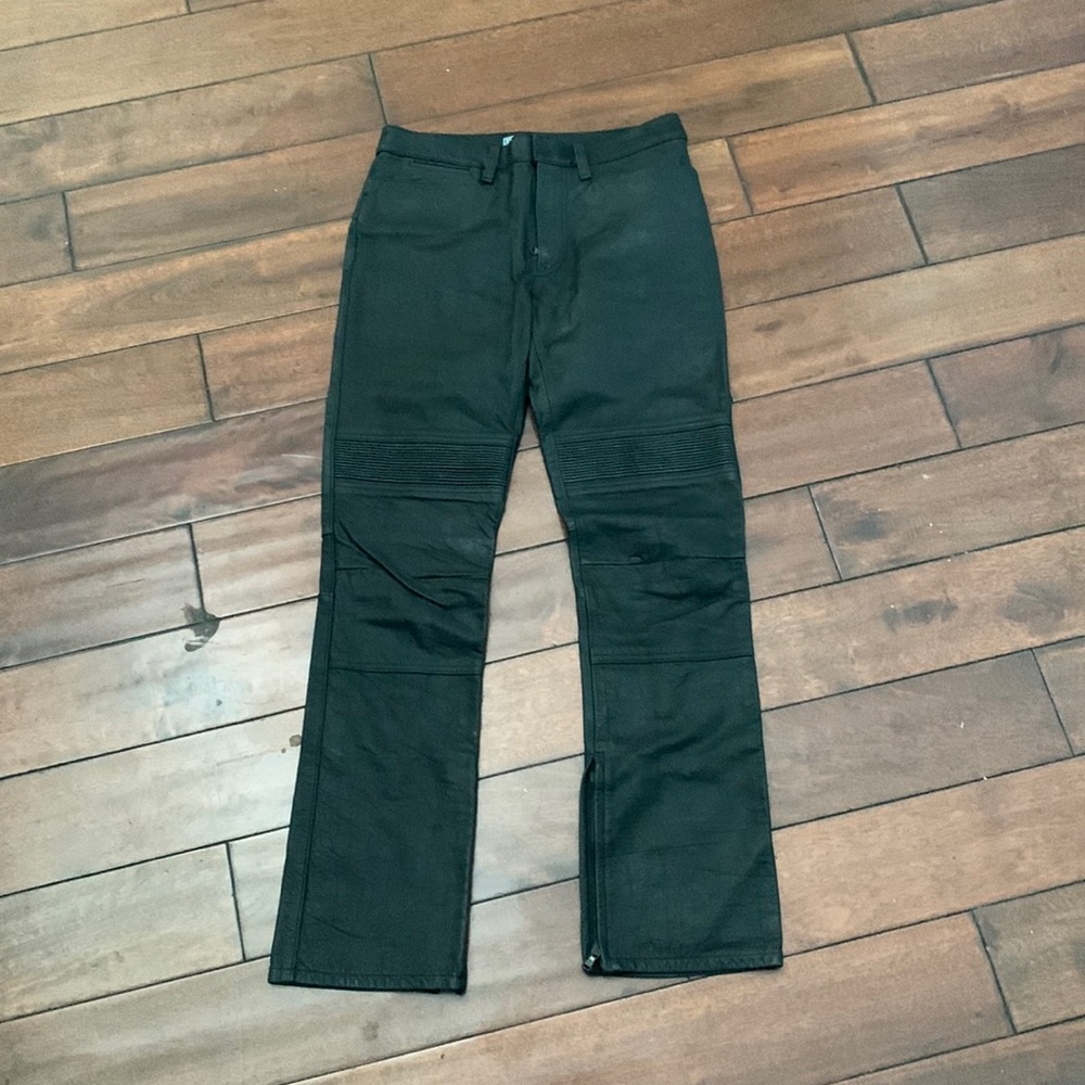Black leather Ralph Loren dress pants
